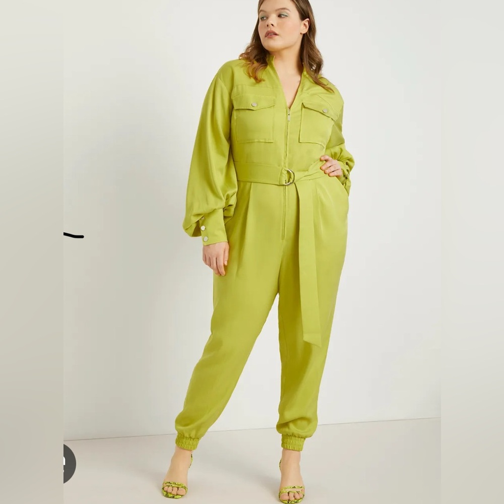 Eloquii Lime Green Jumpsuit